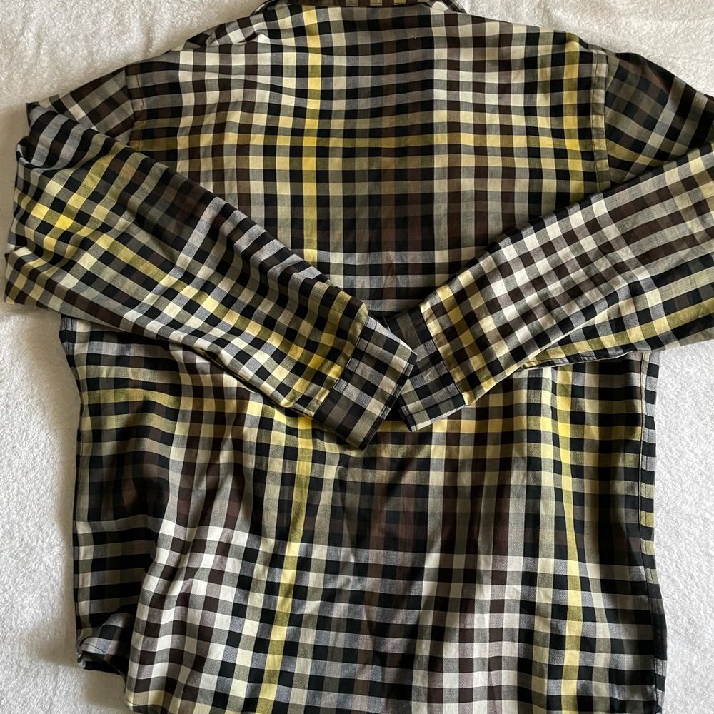 Lacoste Button Down. Black, Yellow, Gray - image 2